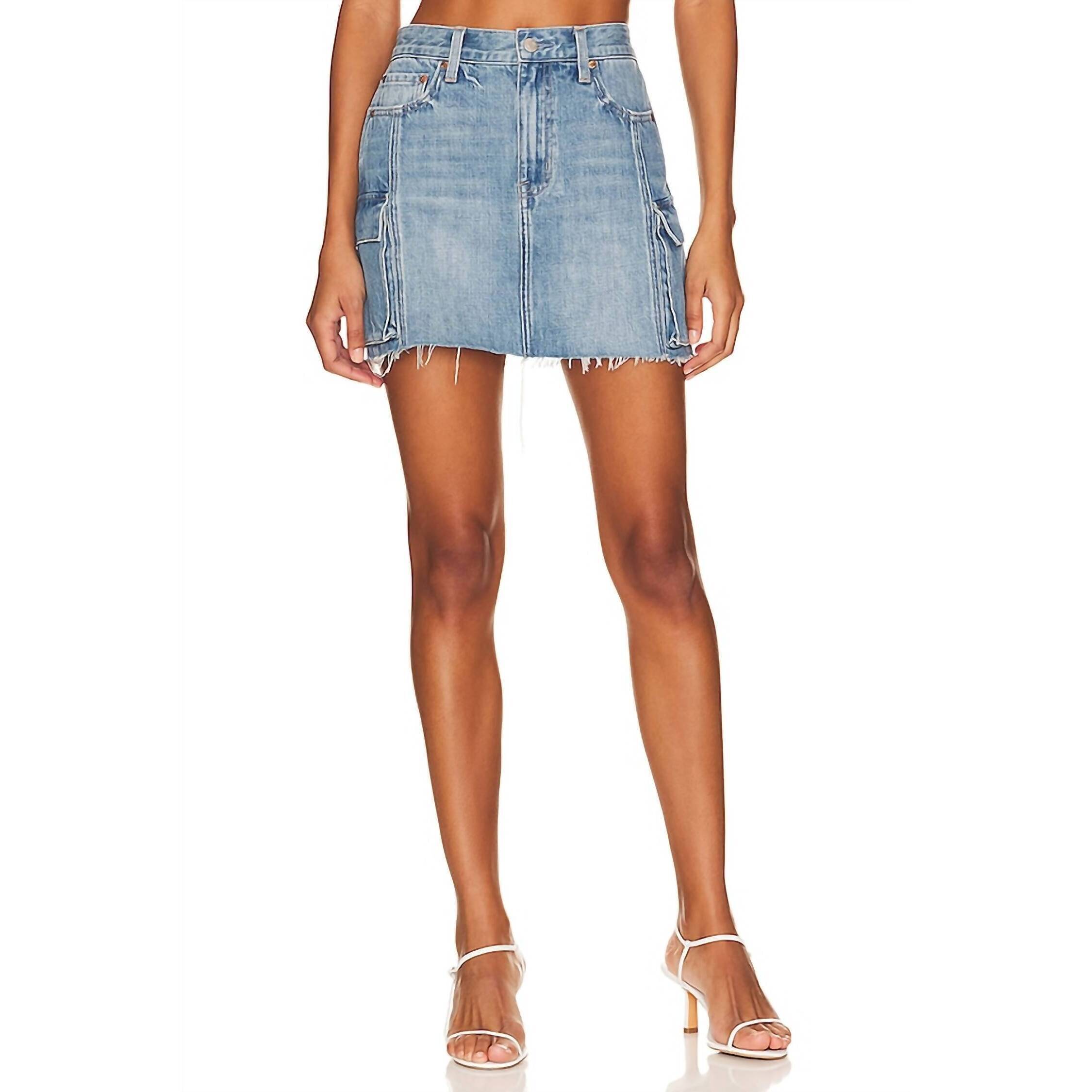 New Pistola Rhea Mid Rise Mini Skirt In Heat